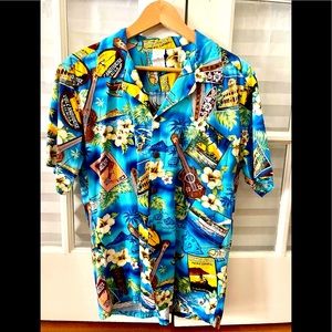 🌴VINTAGE HAWAIIAN MUSICIAN SHIRT M EUC